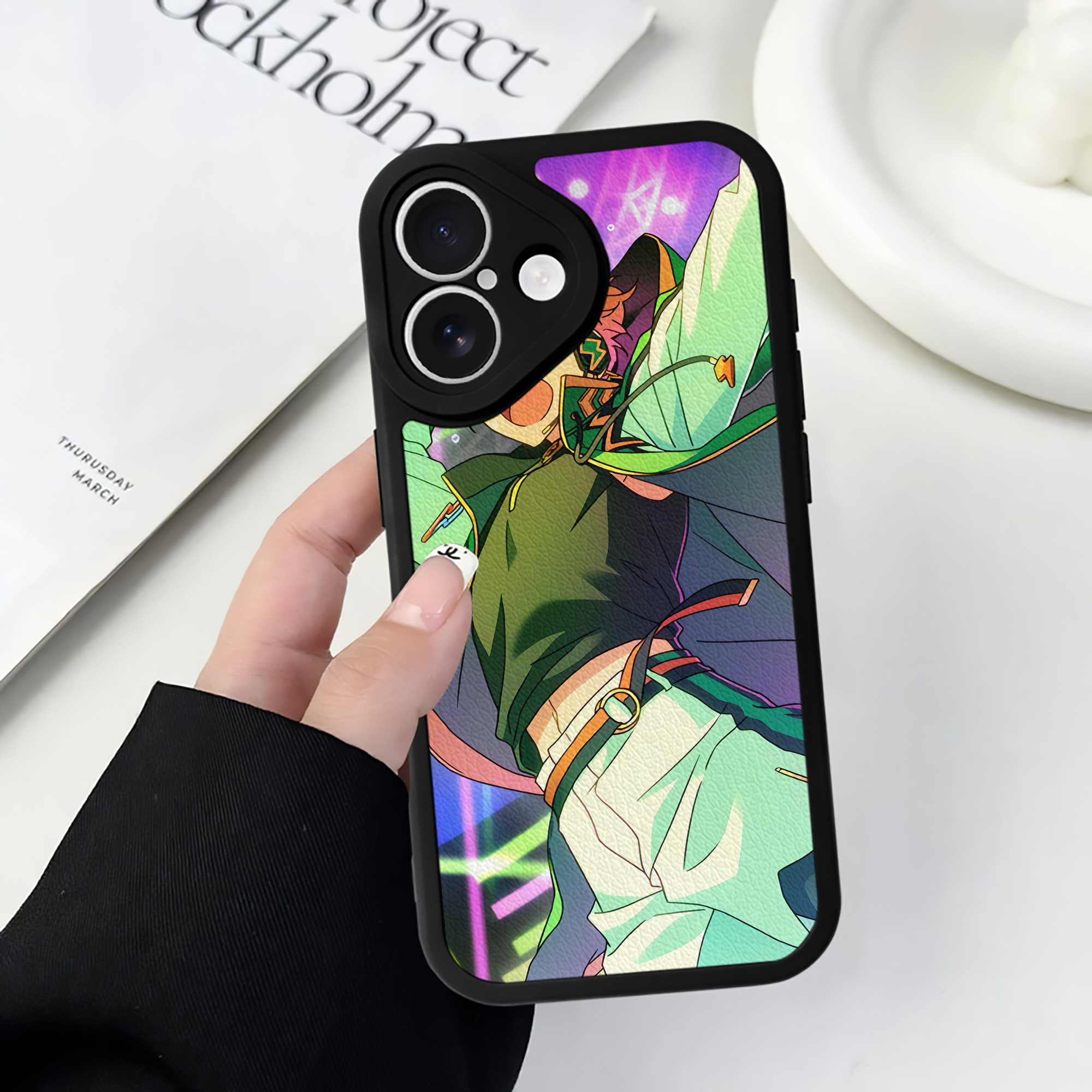 （画像用） あんさんぶるスターズ! Ensemble Stars 【iPhone 16シリーズ対応】シリコンスマホケース（レザー調） 材質：シリコン